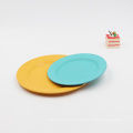 Factory Direct Sale Cheap Eco-friendly Kids Bamboo Fiber Round Dinner Plate